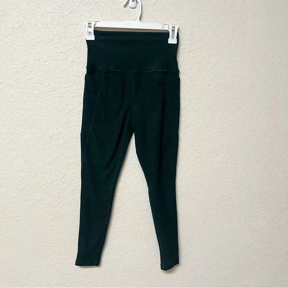 High-Waisted Dark Green Leggings
